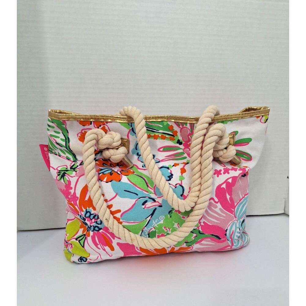 Lilly Pulitzer x Target Tropical Floral Tote Bag Beach Bag Travel Bag Resort